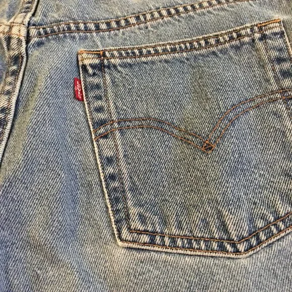 Levi's Vtg Y2K Women's Hi Rise Denim Shorts 14R - Picture 5 of 12